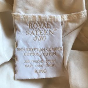 Cream King Fitted Sheet